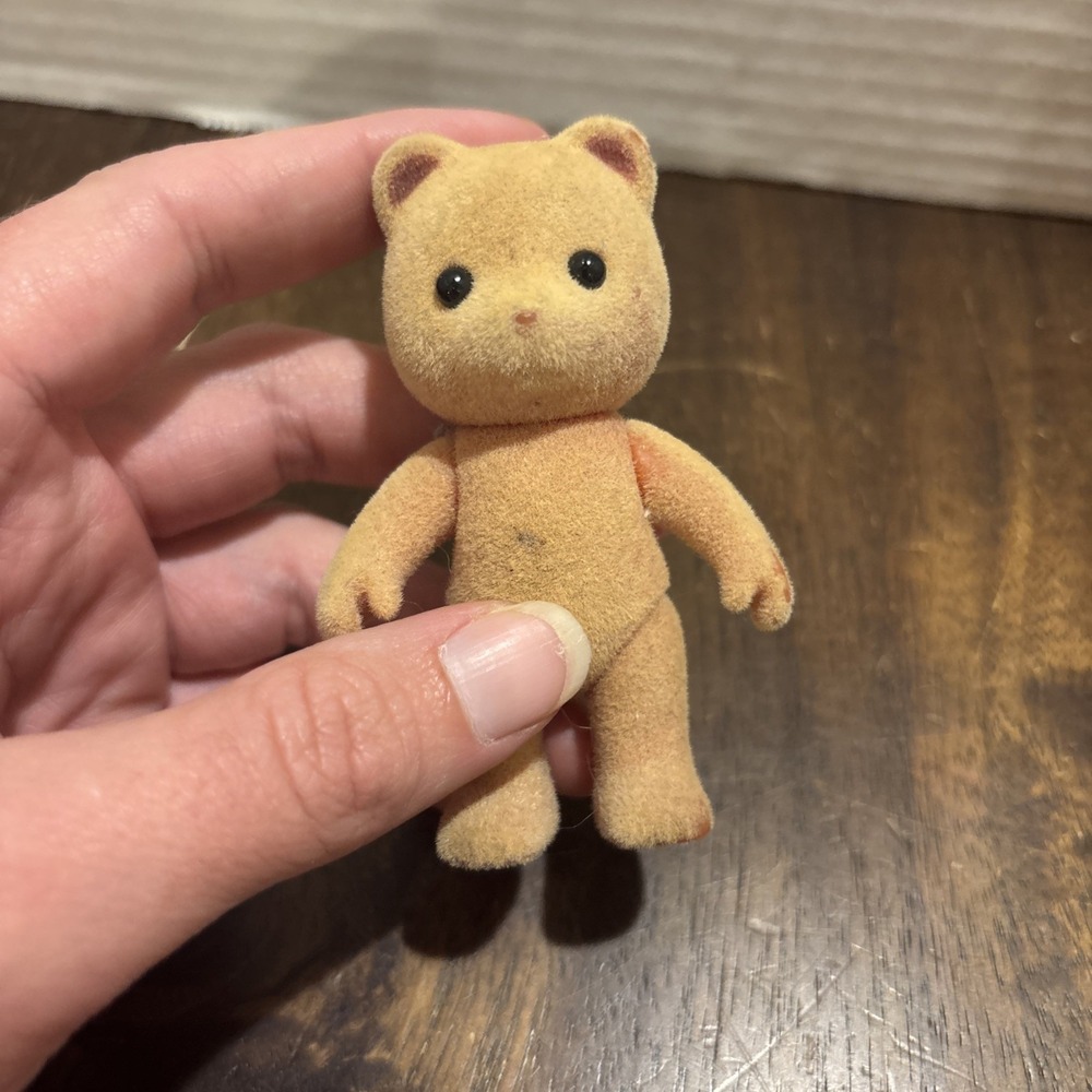 Vintage 1985 Calico Critters Sylvanian Families Honey Bear‎ Adult And Baby - Picture 7 of 15